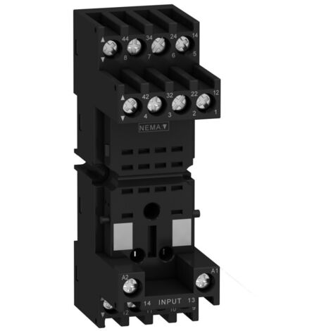 Embase contacts mixés RXM2/4 racc connecteurs à vis Harmony Relay RXM