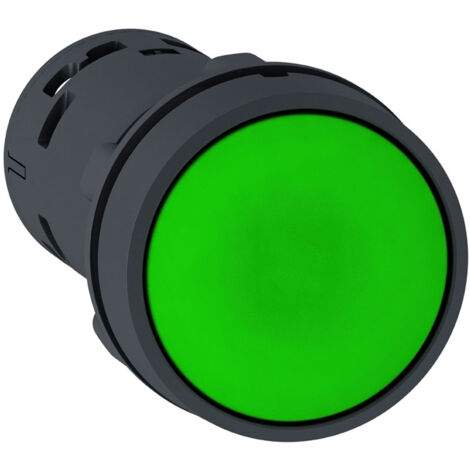 Bouton poussoir affleurant Ø22 vert 1F Harmony (1/3)