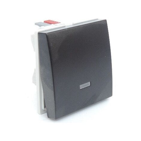 Bouton poussoir avec porte-étiquette 1o+1f hager essensya - Bricolage