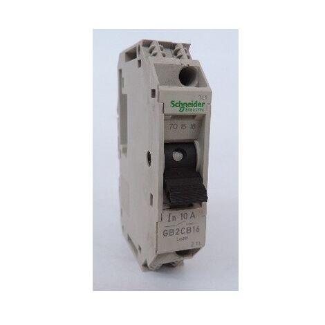 Disjoncteur pour circuit de contrôle - 10A - 1P - 1d TeSys GB2-CB SCHNEIDER ELECTRIC GB2CB16 (1/2)