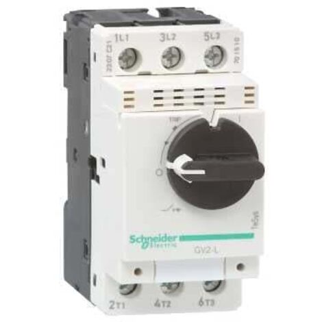 Disjoncteur moteur - 0,4A - 3P 3d - déclencheur magnétique TeSys GV2L SCHNEIDER ELECTRIC GV2L03 (1/4)