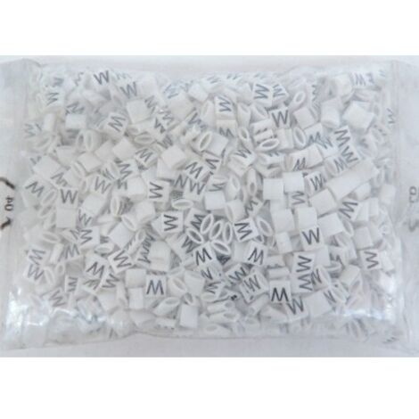 Bague de repérage blanche ovale (blister de 1000) pour cable Ø 2.3-3.4mm montage sans outil SES STERLING 03620005001W