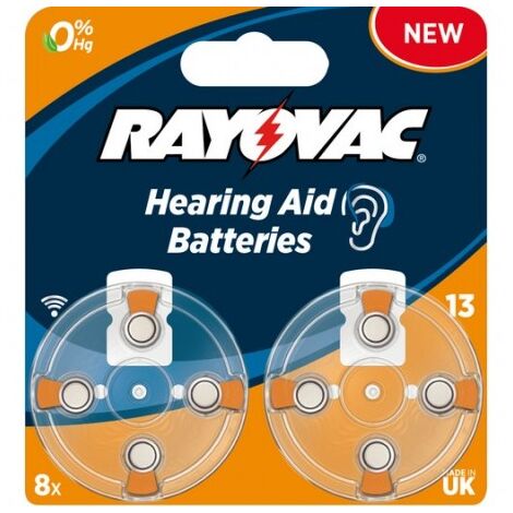 Varta – Piles auditives PR48 – Pile Zinc Air sans mercure – Coque résistante à la corrosion – 1.4V 310mAh – Plaquette de 8 pièces - 4606745418 (1/10)