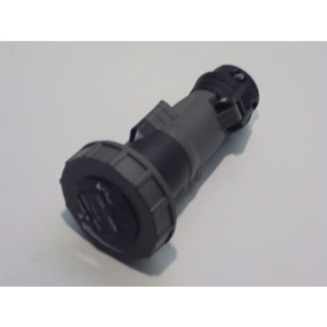 Prise mobile 2P+T 16A 250V femelle plastique noir 6H étanche IP67 HYPRA LEGRAND 053937