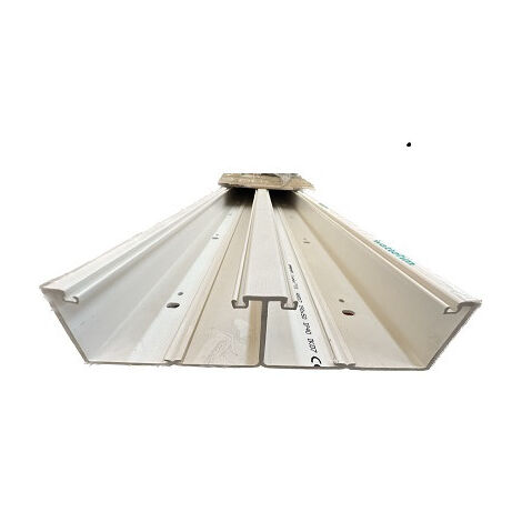 Goulotte d'installation 190x50mm PVC blanc (au métre) 2 compartiments sans couvercles Logix Artic PLANET WATTOHM 48017