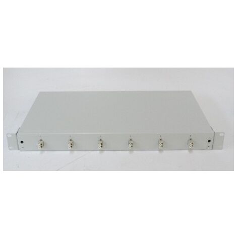 Boîte d'épissure 19" partiellement équipée de 6 coupleurs LC / DX OM2 fibre optique DIGITUS DN-96430 (1/2)