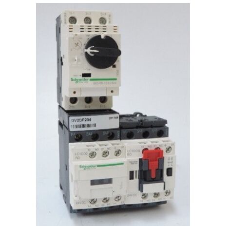 Demarreur combine 2 sens de marche tesys gv2dp 0,4 a 0,63 a SCHNEIDER ELECTRIC GV2DP204BD (1/2)
