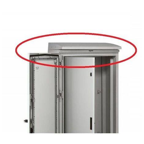 Toit pour armoire Marina largeur 800mm et profondeur 400mm - RAL7035 LEGRAND 036297