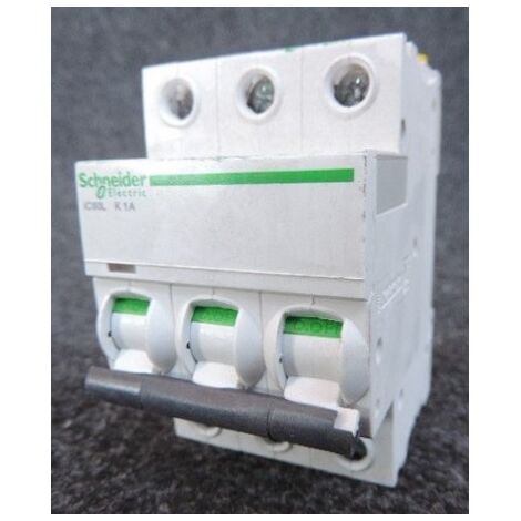 Disjoncteur 3P 1A courbe K Acti9 iC60L SCHNEIDER A9F95301