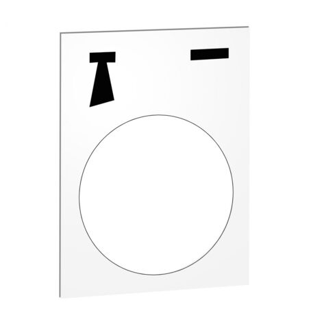 Etiquette 30x40mm blanc marche alarme Harmony SCHNEIDER ZB2BY4935 (1/3)