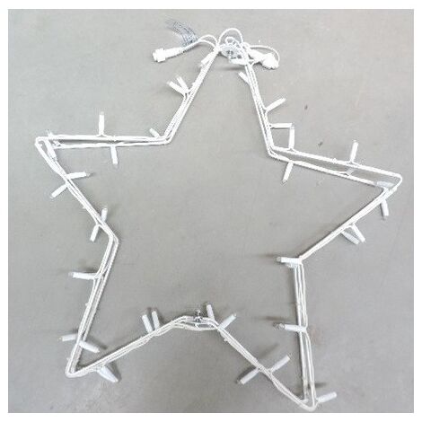 Suspension etoile LED blanche 4 Radians pliables 600mm Métal Peint (Sans Alim 230V) BLACHERE G-STAR