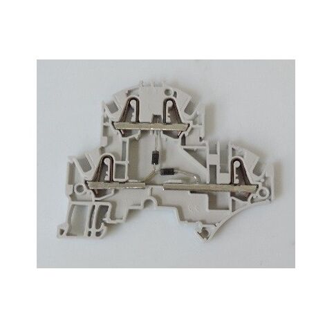 Bornier à montage sur rail DIN 4 Voies 26 AWG 12 AWG 2.5mm² ABB 1SNK705219R0000 (1/2)