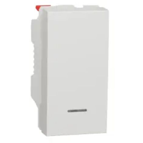 Poussoir lumineux (localisation) 10A 1 mod Blanc méca seul Unica SCHNEIDER ELECTRIC NU310618N
