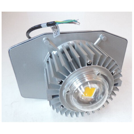 Suspension LED 80W COB blanc naturel 4000K 7670lm 230V Highbay 90° sans diffuseur special grande hauteur IP65 (1/3)