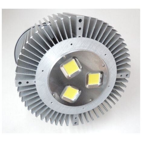 Suspension LED 300W COB blanc froid 6000K 26890lm 230V Highbay 90° sans diffuseur special grande hauteur IP65 (1/3)