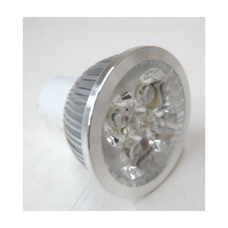 Ampoule LED 4W blanc naturel 4000K 277lm culot GU10 230V non-dimmable coque noire faisceau 25° D-SPOT