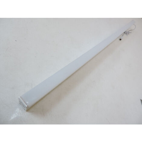 Luminaire LED 12W saillie 4000K 1025lm dimmable alim 24V (non incl) blanc 600x35x19mm diffuseur opale IP40 (1/2)