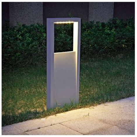 Borne potelet exterieur LED 6W anthracite 800x300x60mm lumière chaud 3000K 600lm 230V IP44 MERA ARLUX