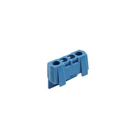 Capot de protection plastique bleu 4 trous pour pour bornier laiton IP20 SCHNEIDER 13589 (1/3)