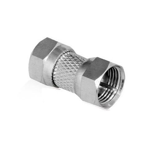 Adaptateur connectique Type F mâle-mâle droit pour cable antenne coaxial et réception TV / Satellite VISIOSAT 0144248 (1/2)