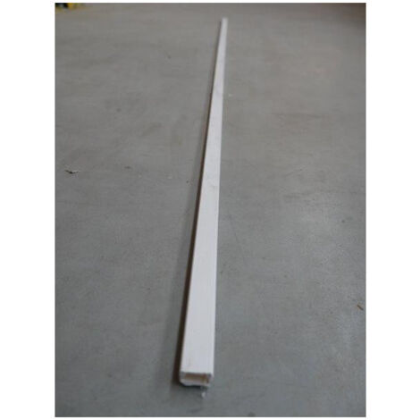 Moulure 20x10mm blanche (au metre) avec couvercle (1/2)
