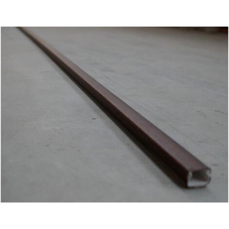 Moulure 15x10mm finition bois acajou – Couvercle avec fixation adhésive – Vendu au mètre linéaire – Pour décoration intérieure – Protec