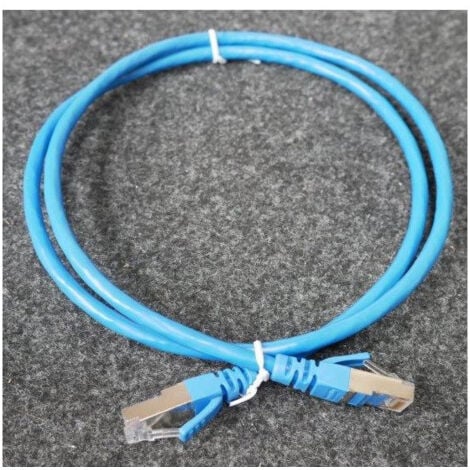 Cordon de brassage RJ45 catégorie 6 F/UTP longueur 1 mètre bleu pour reseau LCS³