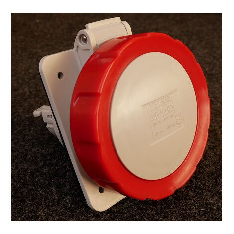 SOCLE PRISE 10°HP IP67 3P+T 32A 400V 6H GEWISS GW62242FH