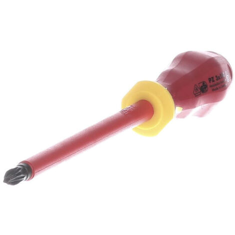 Tournevis cruciforme isolé 1000V embout PZ3 electricien KLAUKE KL120PZ3IS (1/2)
