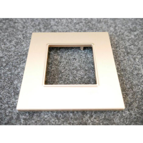 Plaque de finition cuivre 1 poste icone pour appareillage mural ALTIRA