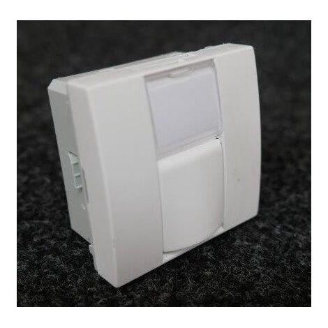 Enjoliveur pour prise RJ45 Keystone-AMP blanc polaire 45x45mm ALTIRA