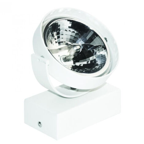 Applique mur/plafond blanc orientable Ø 120mm alim 230/12V pour lampe AR111 culot G53 (non incl) IP20 Indigo (1/4)