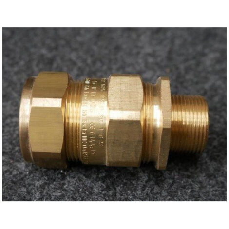 Presse-étoupe laiton M25 16mm armature tressée serrage Ø 16.8-23.9mm 2.5bars avec joint Weidmuller (1/2)