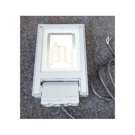 Projecteur rectangulaire gris clair 220x130x34mm LED 9W 3000K 699lm non-dimmable IP65 Movit Simes (1/4)