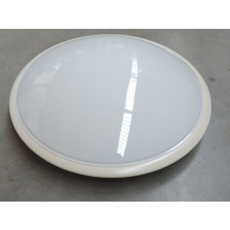 Hublot plafonnier fluo 3x26W blanc Ø 550x140mm avec 3 ampoules 4000K 2473lm G24q-3 non-dimmable IP40 Novaline Thorn (1/5)