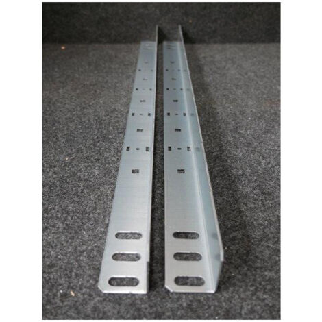 Jeu de 2 glissières fixes 19P fixation 756 H5 55x760x100mm Actassi Schneider (1/2)
