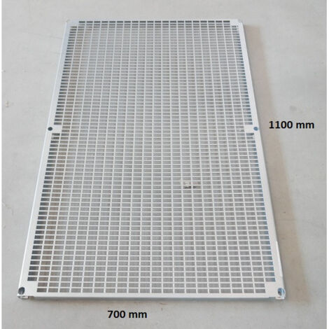 Platine métallique perforée 1100x700mm acier galvanisé pour coffret 1200x800mm PLOMBIERES