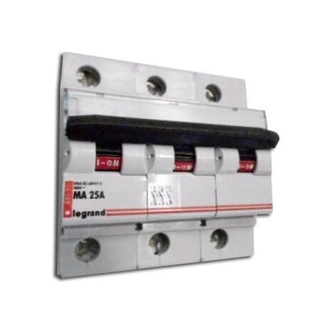 Disjoncteur 3P 25A courbe MA 50ka LEXIC DX-MA LEGRAND 007171