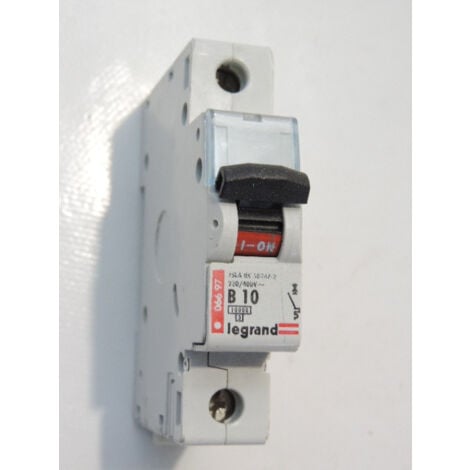 Disjoncteur 10A 1P courbe B 10kA LEXIC DX-H10000 LEGRAND 006697