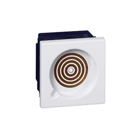 Prise pour manipulateur poire d'appel (078240) blanc antimicrobien Prog MOSAIC LEGRAND 078241