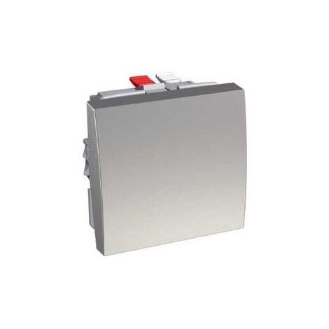 Poussoir simple 10A à fermeture 1NO (1F) aluminium 250V format 45X45mm clipsable ALTIRA SCHNEIDER ELECTRIC ALB46060