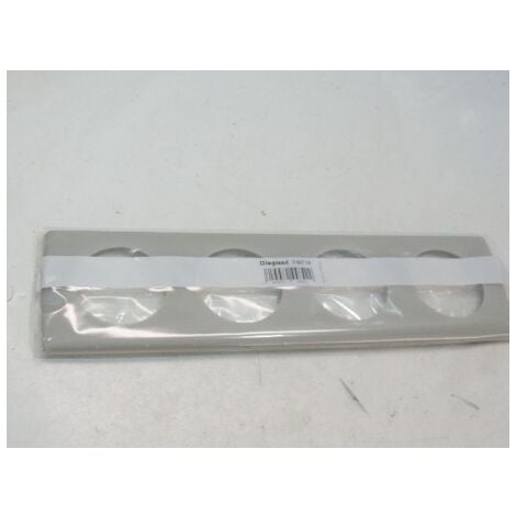 Plaque quadruple Argile 4 postes entraxe 71mm H/V finition poudrée pour appareillage mural Celiane LEGRAND 066714
