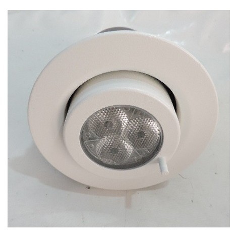 Spot encastrable LED gris 5W faisceau 24° ou 60° avec trou de 75mm