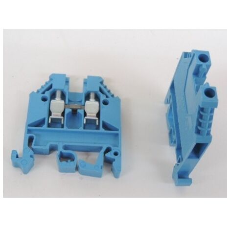 Bloc de jonction neutre pour fil souple 4mm² bleu cage à vis 800V 32A HAGER KXA04NH (1/5)