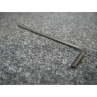 Clé mâle 6 pans coudée 4x130mm acier brunie (ALLEN)