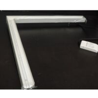 Luminaire LED 18W suspendu en angle 90° profilé 590x590mm 4000K 1800lm pour ligne continue 230V IK07 IP20 SUNNY-M SUSP