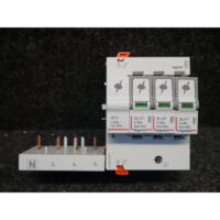 Parafoudre modulaire 3P+N type T2 Imax 40kA 320V bloc 8M adaptable avec disjoncteur pour protection court circuit LEGRAND