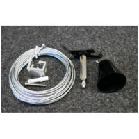 Kit de suspension noir cable longueur 500mm INDIGO