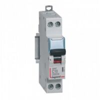 Legrand – Disjoncteur unipolaire 6kA – 1P+N 230V 10A courbe C – Borne à vis pour connexion sécurisée – Conforme NF EN 60898-1