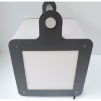 Luminaire extérieur cubique anthracite à poser 430x320x320mm pour lampe E27 (non incl) 230V IK06 IP54 OMNICUBE SLV DECLIC